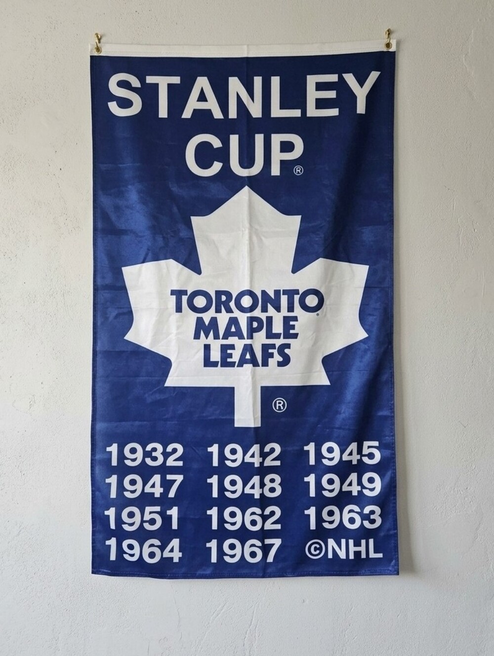 Stanley Cup Banner Toronto Maple Leafs  NHL Wall Hanging Banner 60inch
